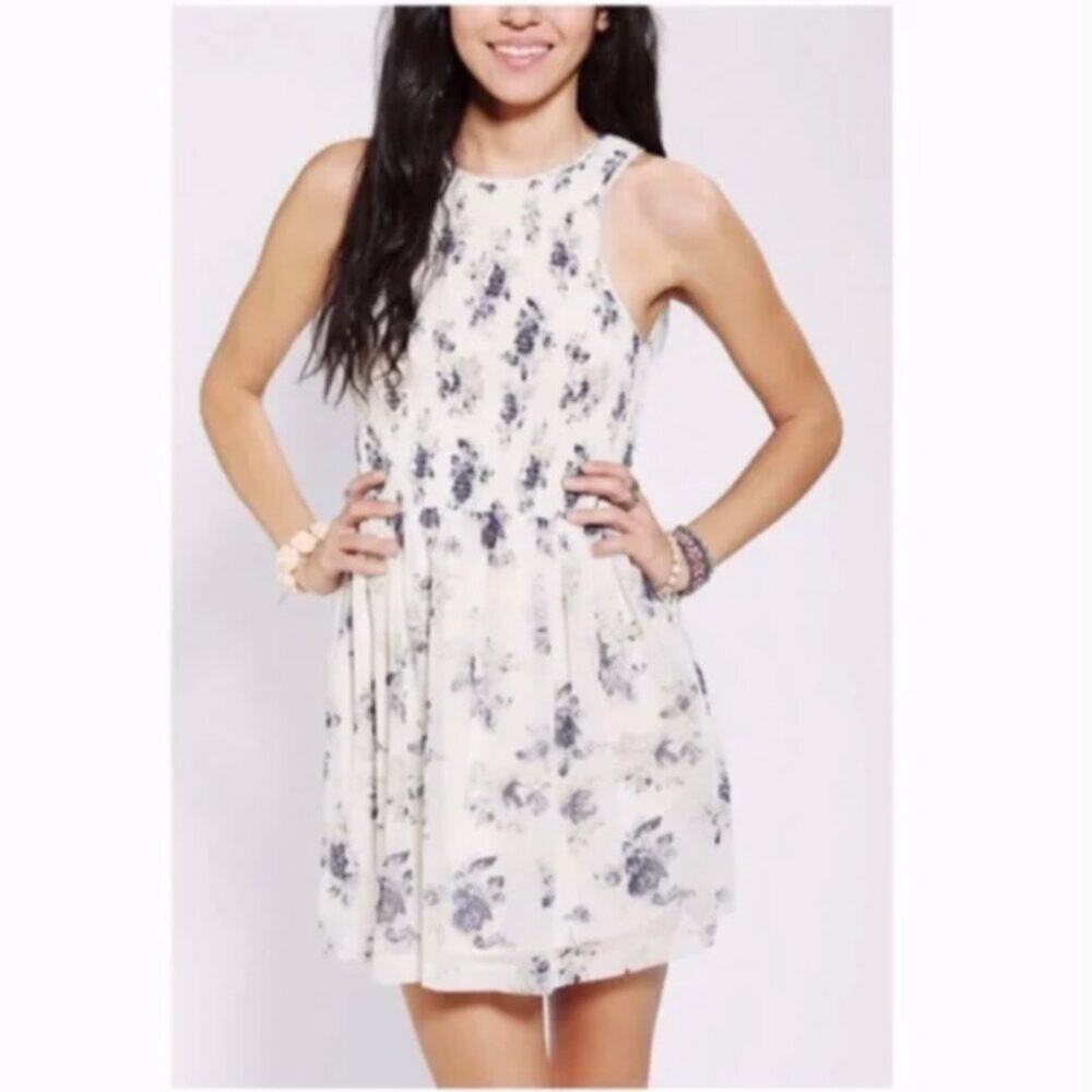 Urban Outfitters White Floral Mini Dress